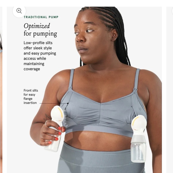 Bodily Do Anything Nursing and Pumping Bras - 2 size Medium, slate grey blue - Picture 10 of 10